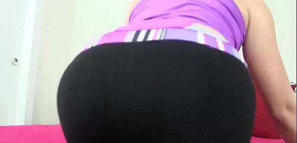  Let me give you a close up look at me in my yoga pants JOI